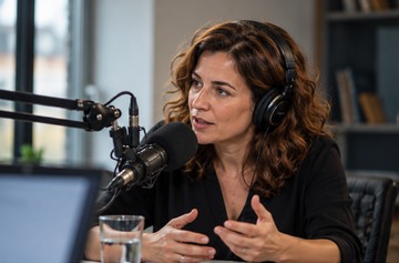 Ενδεικτική φωτογραφία από ηχογράφηση συνέντευξης